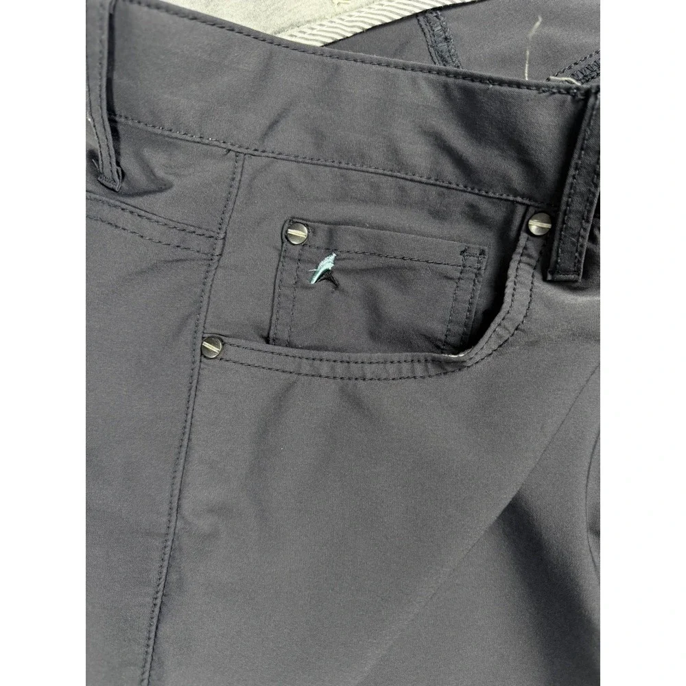 Tailor Vintage Mens Canaan Slim Fit Comfort Stretch Pants Grey 34x32 Nylon Blend